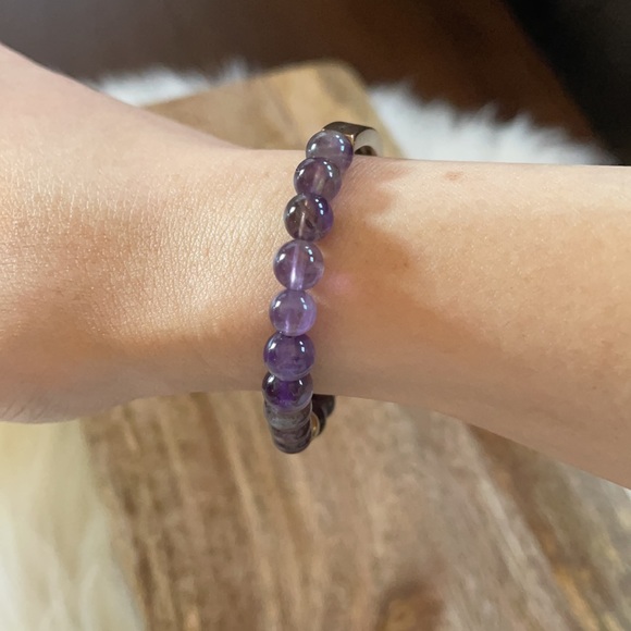 New - Amethyst Bracelet Angels Guard You In All Your Ways Psalm 91:11 - Picture 5 of 10